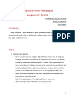 Computer Systems Architecture Assignment 1 Report: 1. Definition: (P1, P3, M1)