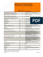 by DEA Drug Code Number - : Controlled Substances