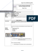 Faculty of Mechanical Engineering Universiti Teknologi Mara (Uitm) Report Form