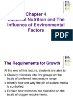 Bacterial Nutrition and The Influence of Environmental Factors