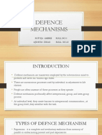 Defence Mechanisms: Rutuja Ambre Roll No.3 Ajinkya Desai Roll No.23