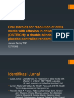 Oral Steroids For Resolution of Otitis Media With Effusion in Children (OSTRICH) : A Double-Blinded, Placebo-Controlled Randomised Trial