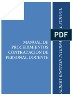 Manual de Procedimiento Albert Einstein International School 2 1