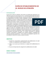 Categorización de Establecimientos de Salud