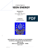 A Project Report On GREEN ENERGY