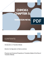 CHM361 - CHAPTER 4 Transition Metals PDF