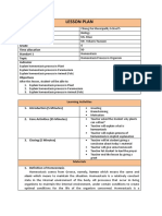 Lesson Plan Homeostasis 1