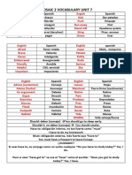 Vocabulary List Mosaic 2 Unit 7