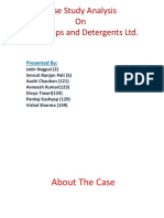 Case Study Analysis On Gem Soaps and Detergents LTD.: Presented by