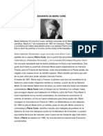 BIOGRAFÍAS Mary Curie