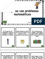 Tarjetas Con Problemas Matematicos