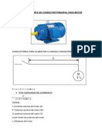 Dimensionamiento de Conductor Principal para Motor