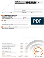 Globalnet Modification Contrat