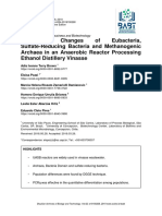 Population Changes of Eubacteria, Sulfate-Reducing Bacteria and Methanogenic Archaea in An Anaerobic Reactor Processing Ethanol Distillery Vinasse