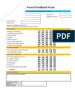 Vessel Feedback Form: Instruction: All Ratings Are On The Scale 1 - 5