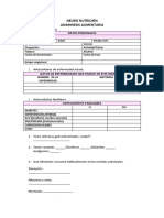 NEURO NUTRICIÓN Anamnesis Resumen