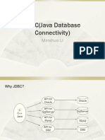 JDBC (Java Database Connectivity) : Minshuo LI