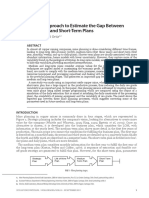 A Novel Approach To Estimate The Gap Between The Middle and Short-Term Plans