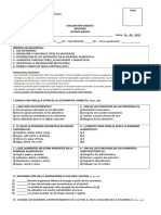 Prueba 8° Biología