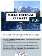 Climatology Microthermal