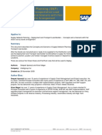 Supply Network Planning (SNP) - Deployment and Transportation Load Builder Scenario 1 - Fair Share Rule by Quota Arrangement