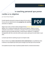 25 Preguntas de Coaching Personal Poderosas Que Te Acercan A Tu Objetivo