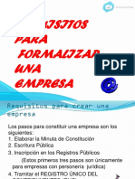 Requisitos para Formalizar Una Empresa CON DETALLE