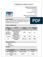 Pranab Prakash Kumar Sahoo: Career Objective