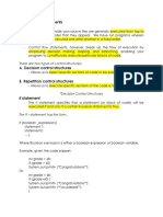 Control Flow Statements