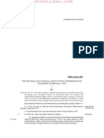 Central Educational Institutions (Reservation in Teachers' Cadre) Bill 2019