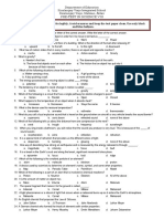 Pre-Test in Science Viii: GENERAL DIRECTIONS: Write Legibly. Avoid Erasures and Keep The Test Paper Clean. Use Only Black