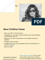 A Teus Pés - Ana Cristina Cesar. Apresentação