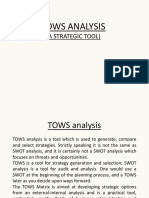 SWOT Vs TOWS