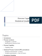 Process Capability and Statistical Quality Control