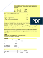 Lista Exercício - Absorção e Custo Padrão - Resolução