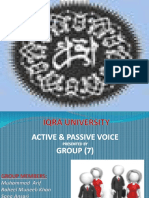 Active and Passive Voice