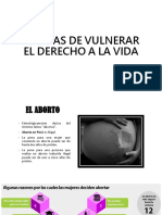 Formas de Vulnerar El Derecho A La Vida