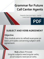 Basic Grammar For Future Call Center Agents