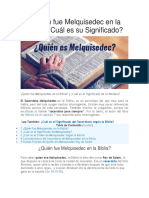 Quién Fue Melquisedec en La Biblia y Cuál Es Su Significado