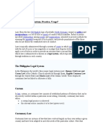 XI. What Is Law, Custom, Practice, Usage? Law