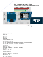 MicroPython ESP8266 - ESP-12 Web Clock