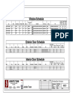 Window Door Schedules