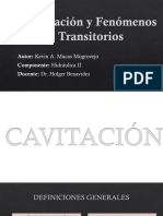 Cavitación y Fenómenos Transitorios