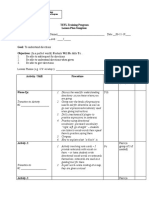 First LP Tefl Lesson Plan Template 2019 Speaking Listening