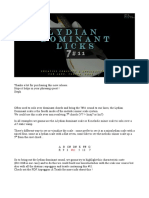 20 Lydian Dominant Licks