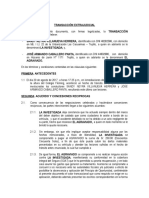 Transacción Extrajudicial SANDY