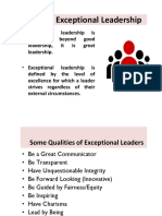 Exceptional Leadership Slides