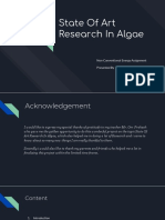 State of Art Research in Algae