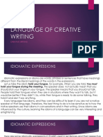 Language of Creative Writing