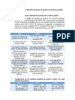 Comparación de Los Diferentes Sistemas de Gestión de Archivos Actuales